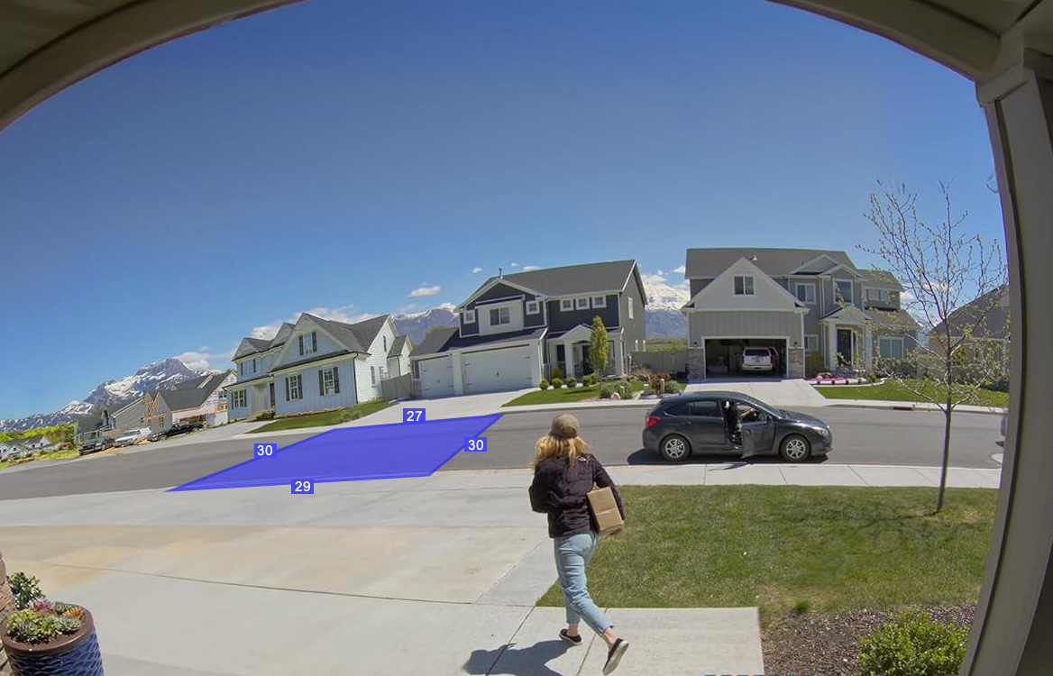 Zona de 4 puntos en plano de suelo